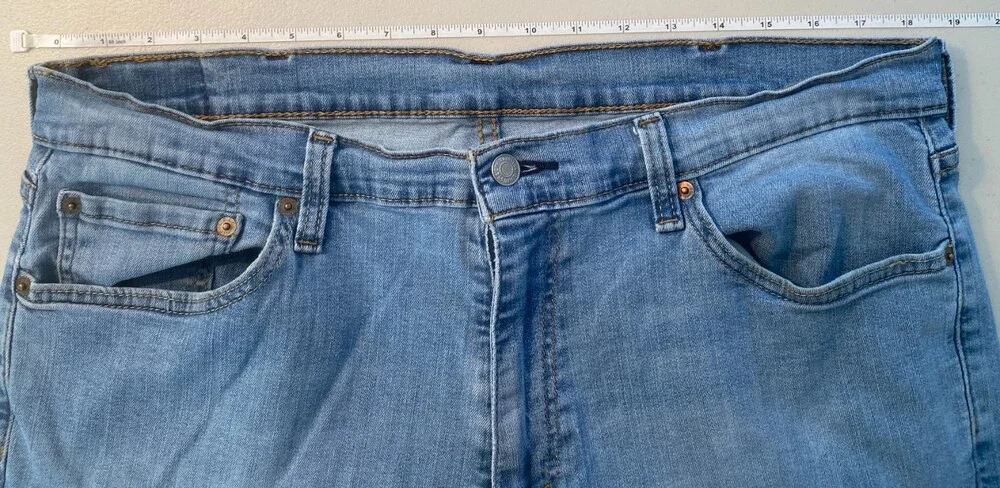 Levi's 541 Athletic Taper Men's Jeans 38x34 Light Wash Waterless Denim